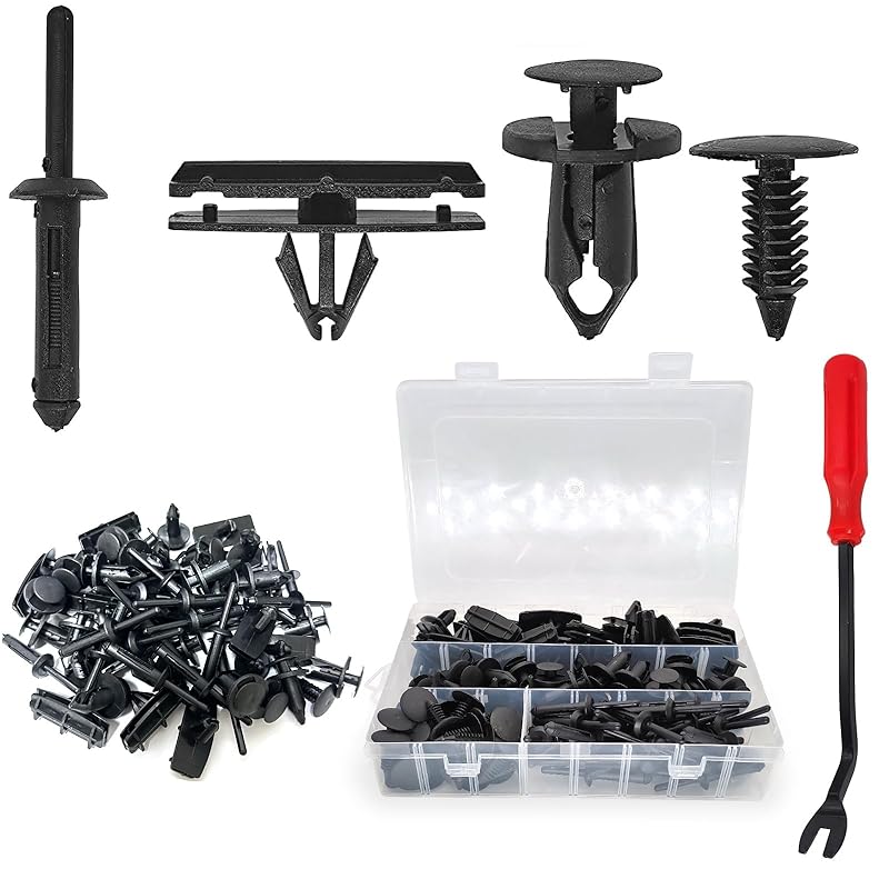 121PCS Fender Clips For 2007- Jeep Wrangler JL JK & 2005-2010 Grand Cherokee, Retainer Push P 6030441, Plastic Rivets 6506007AA, Rocker Molding Clips