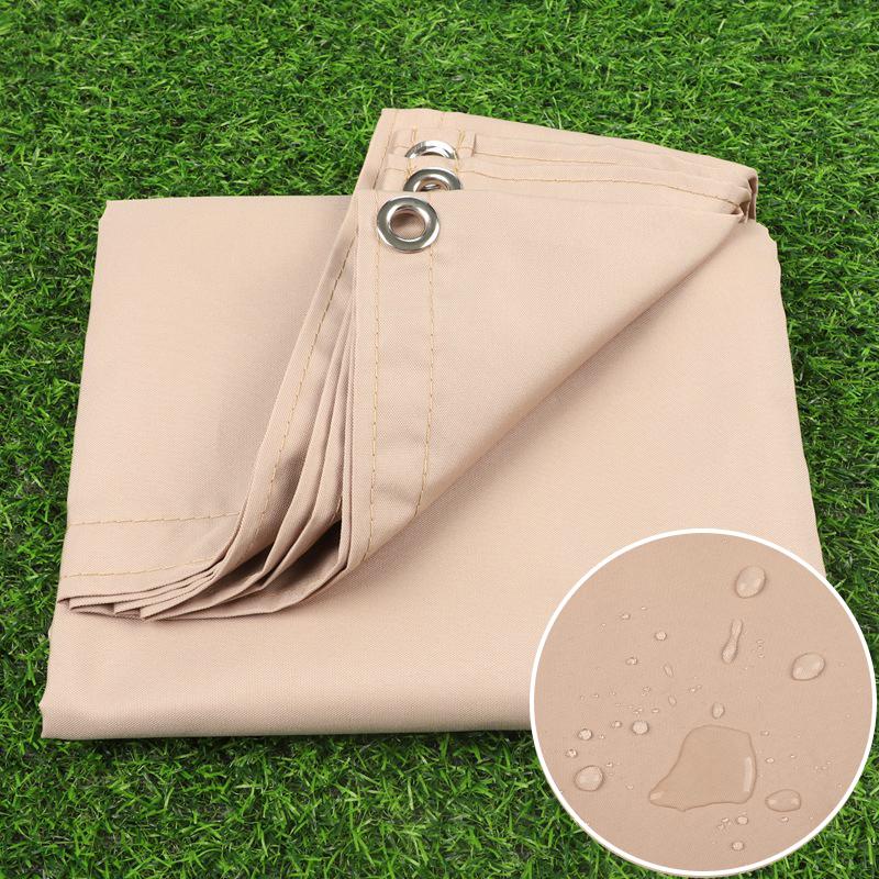 300D Coffee Outdoor Awning Waterproof Rectangle Sunshade Sail Beach Camping Sun Shelter Tent Backyard Pergola Sun Shade Canopy