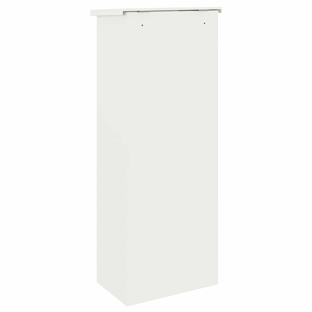 Package Drop Box with Storage White 44.5 x 29 x 110.5 cm Steel