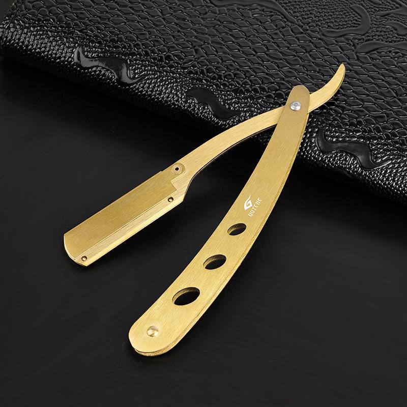 Traditioneller Holzgriff-Rasierer mit austauschbarer Klinge – Ideal für die Rasur und das Friseurhandwerk