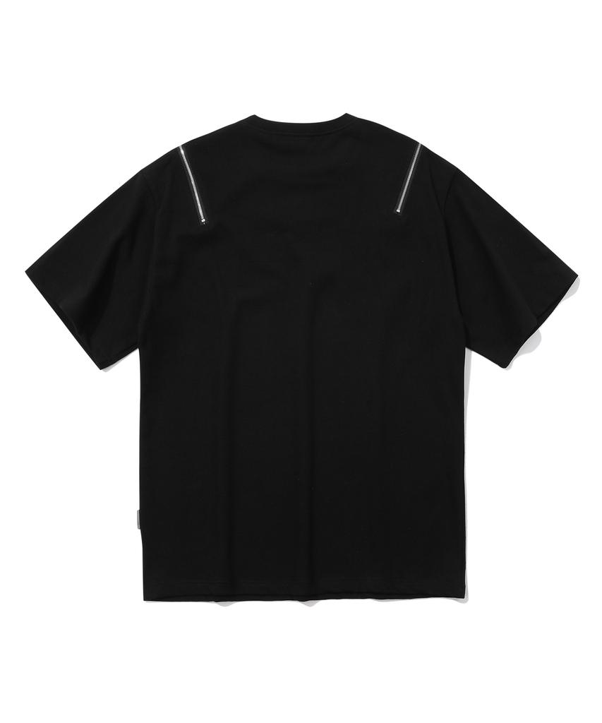 EPISODE UNTITLED Double Zipper T-Shirt_Black