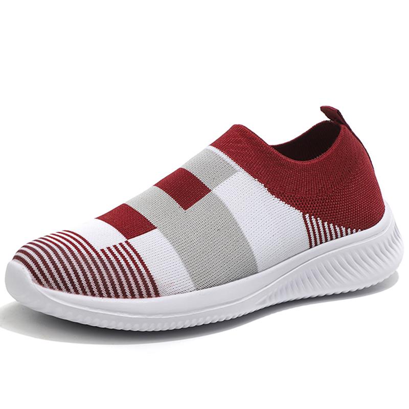 fashion Women Sneakers Mixed Color Sports Shoes Women Breathable Casual Sneaker Sport Women Tennis Slip On Casual Shoes Zapatillas Mujer
