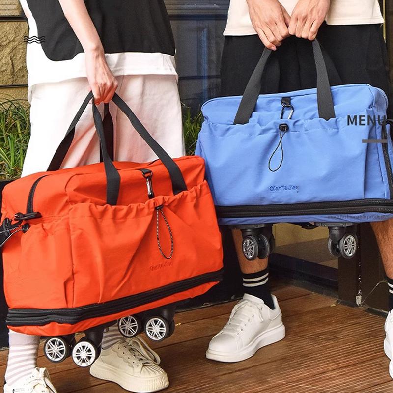 Handbag Large-capacity Short-distance Travel Bag Female Travel Pending Delivery Storage Duffel Bag Sports with Wheels Fitness Bag Male
