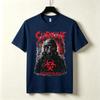 Survive Gas Mask Biohazard Tshirt Zombie Apocalypse Horror Graphic Dark Grunge Streetwear Black White Navy Casual Top Harajuku