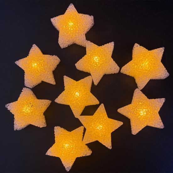 Handgehaltene LED-Leuchte Sternförmiges Nachtlicht Weicher Warmer Schein Tanz-Requisite für Kinderparty Aufführung Foto-Dekoration