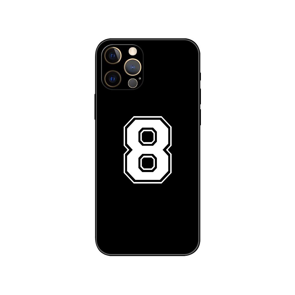 

Чехол для телефона Football Lucky number1-15 для iPhone 2020se 6s 7 8 plus x 10 XR XS 11 12 13 mini pro MAX, черная задняя крышка из ТПУ iphone 5 5S SE 2016