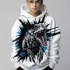 Dinosaur 3D Printed Hat For Men And Women Universal Hat Sportswear Fashionable Street Sportswear Casual Wear Autumn Tops