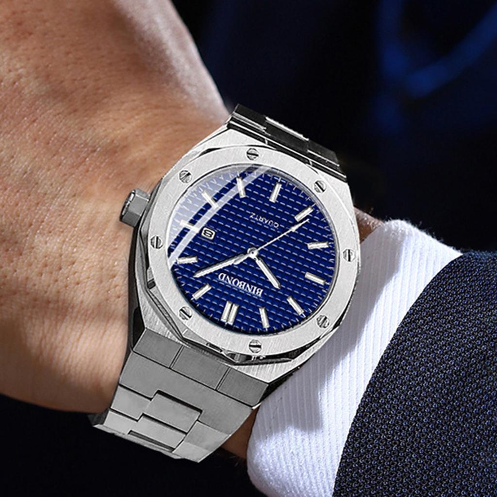 BINBOND Free Ship Luxury Accurate Quartz Wristwatches For Men Luminous Waterproof Auto Date Men's Watch Sturdy Casual Reloj