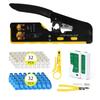Multifunctional 6P 8P Wire Cable Crimper Stripper Cutter Pliers Network Cat5e Cat6 Cat7 Rj45 Pass EZ Crimping Tool Novelty Gift