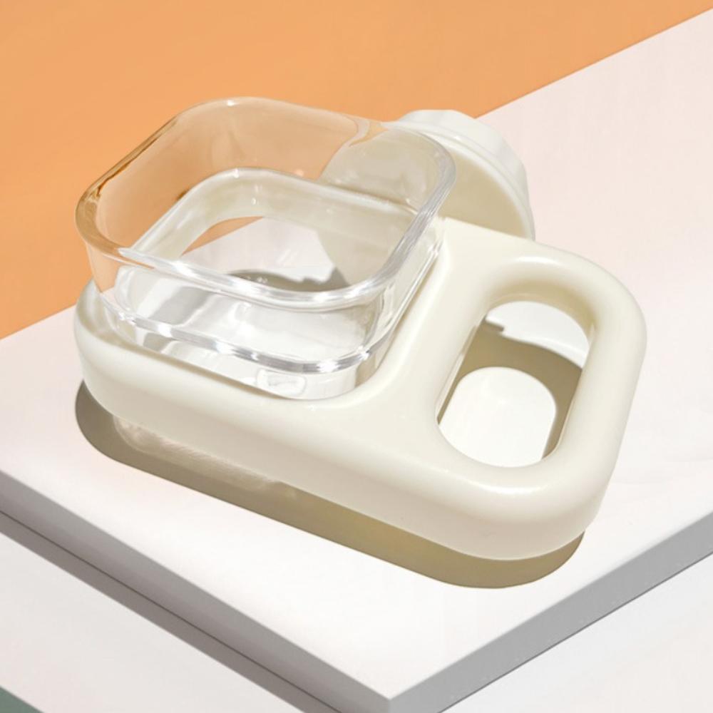 

Прозрачная кормушка для воды для птиц, подвесная миска для корма для попугаев, новый диспенсер для воды, зоотовары Square-Beige