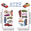 10sheets City Cars Helicopter Bullet Train Tattoo Stickers For Face Body Temporary Waterproof Tattoo Stickers DIY Creative Gifts