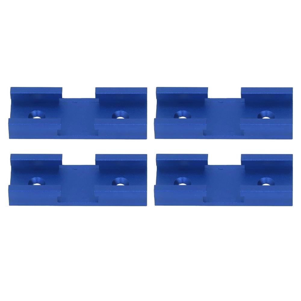 4pcs Aluminum Alloy Woodworking Cross Track Connector T Track Intersection Kit  Woodworking