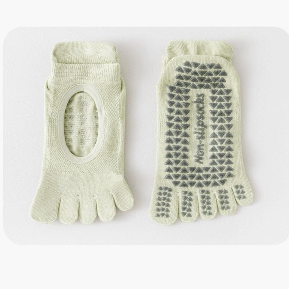 Breathable Pilates Yoga Socks Mesh Ballet Boat Socks New Five Finger Socks  for Dance Practice