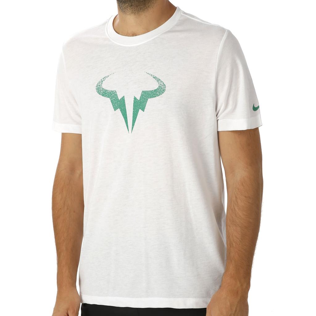 Men's Nike T Shirts Men's White Crew Neck Moderate Straight Fit