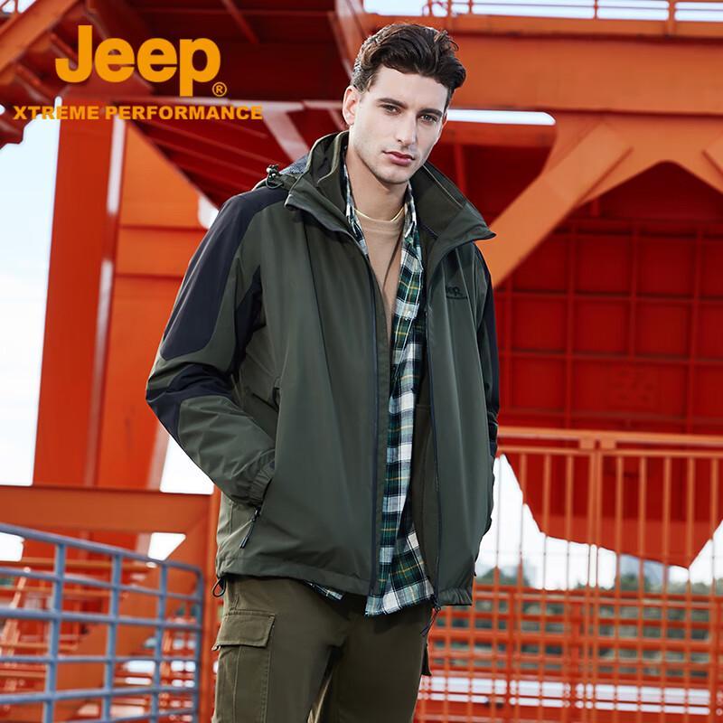 Jeep Men's Outdoor Windproof Waterproof Jacket