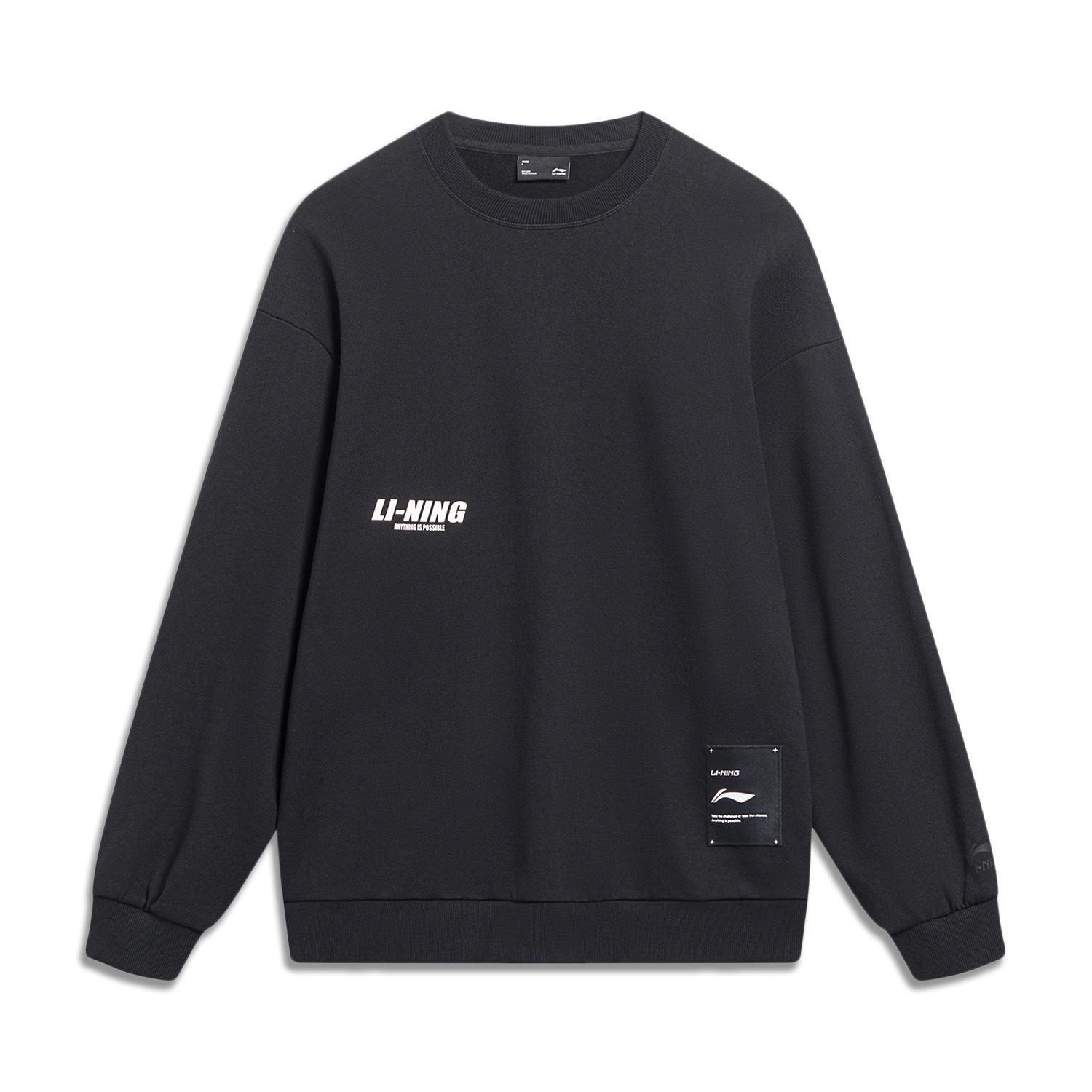 Li-Ning Anything Is Possible Graphic Sweatshirt  Black  Men s AWDT683-2 XXL