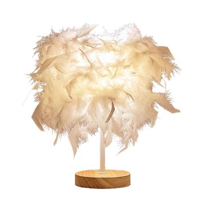 Feder Tisch Lampe Licht Luxus Nacht Lampe Nacht Licht für Schlafzimmer Wohnzimmer Party Hochzeit