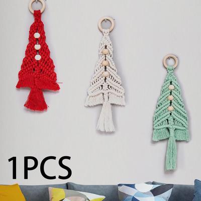 Christmas Tapestry Hanging Ornaments Home Decoration Hand-Woven Pendant Wall