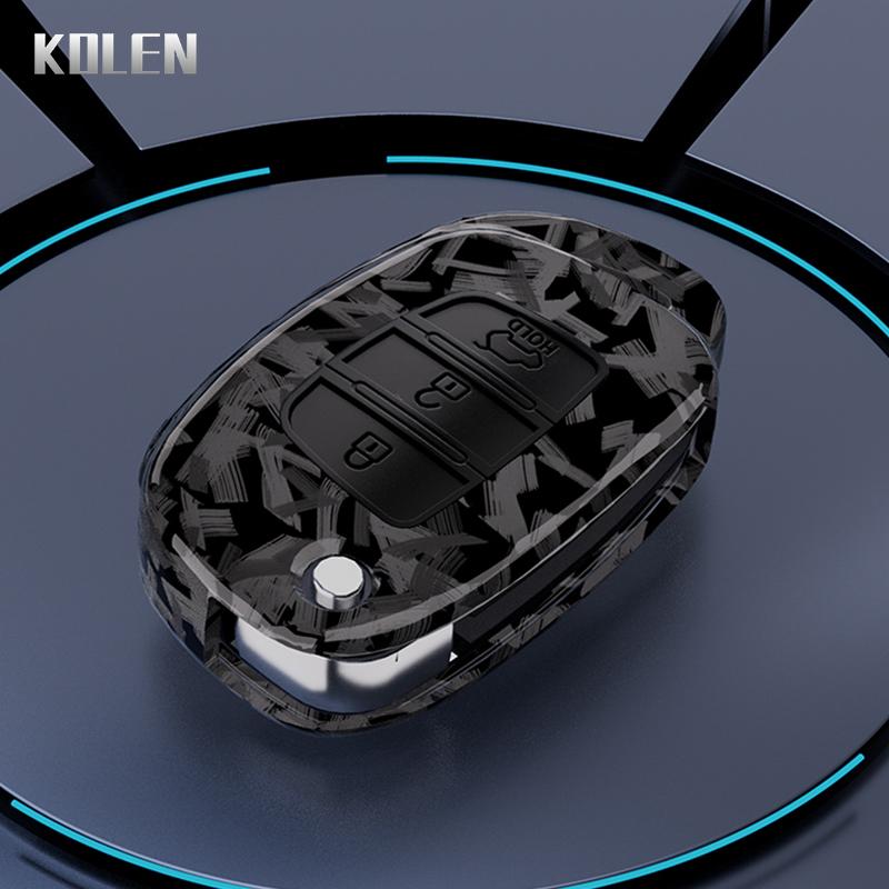 Abs Carbon Fiber Style Car Key Case Cover For Hyundai Solaris Creta Ix25 Kona Tucson Santa Fe Sonata Elantra Ix35 I20 Hb20 Ix45