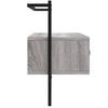 TV Wall Cabinet Gray Sonoma 100.5 x 30 x 51 cm Particleboard