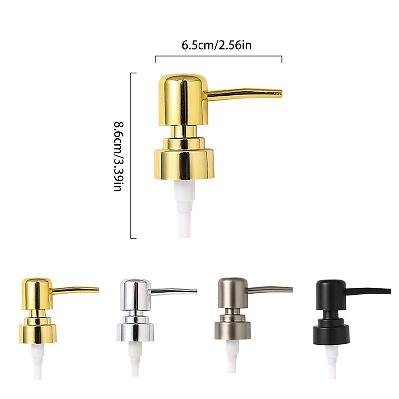 1 Set Soap Pump Head – Round Push-Type Dispenser with 28mm Thread, for Bath Bottles and Lotion Tubes (ABS Material)