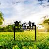 Metal Garden Sign, Personalized Yard Decoration, Outdoor Art Stake, Custom Lawn Ornament, Garden Gift