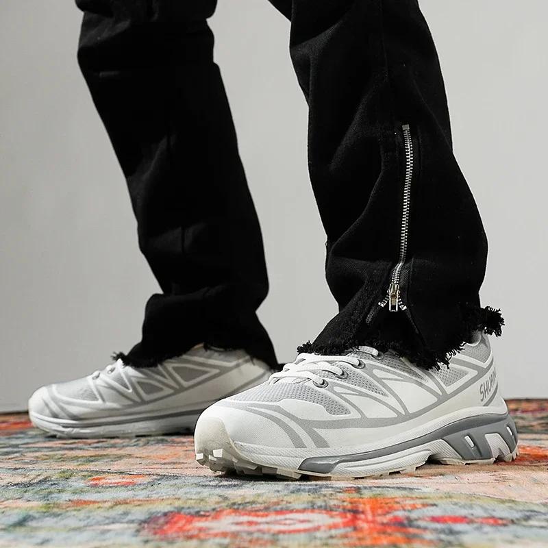 Herrenschuhe Trailrunning-Schuhe Herren Offroad-Sneaker Herren Leichtgewicht Rutschfest Outdoor Bergsteigen Sport Männliches Schuhwerk