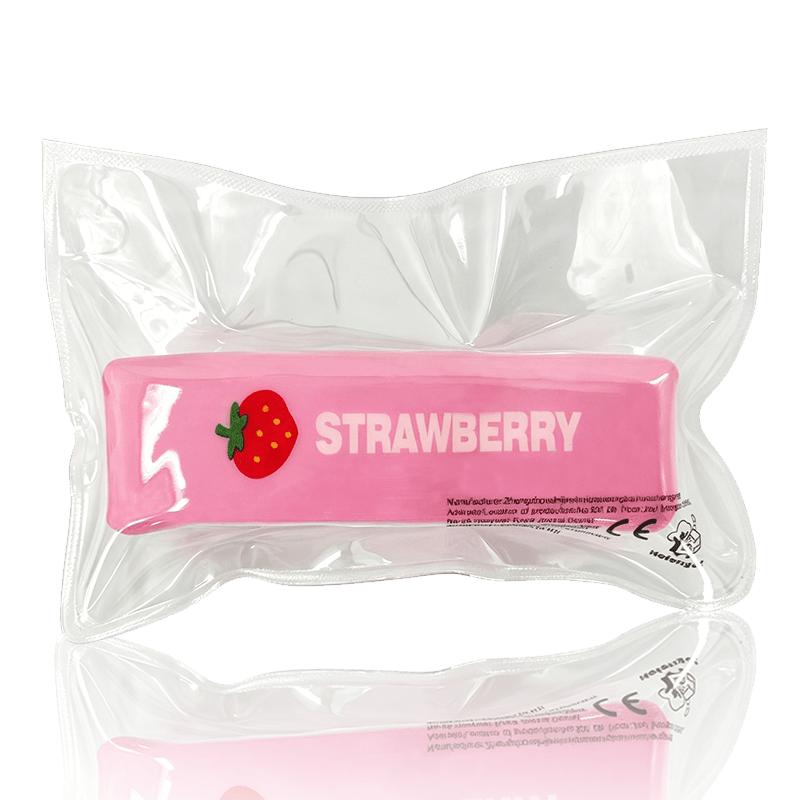 Aardbeienmelk Boter Squishy Speelgoed Individueel Verpakt Mini Reep Knijp Fidget Speelgoed Snack Vorm Stressverlichting Zak Sensorisch Cadeau pink