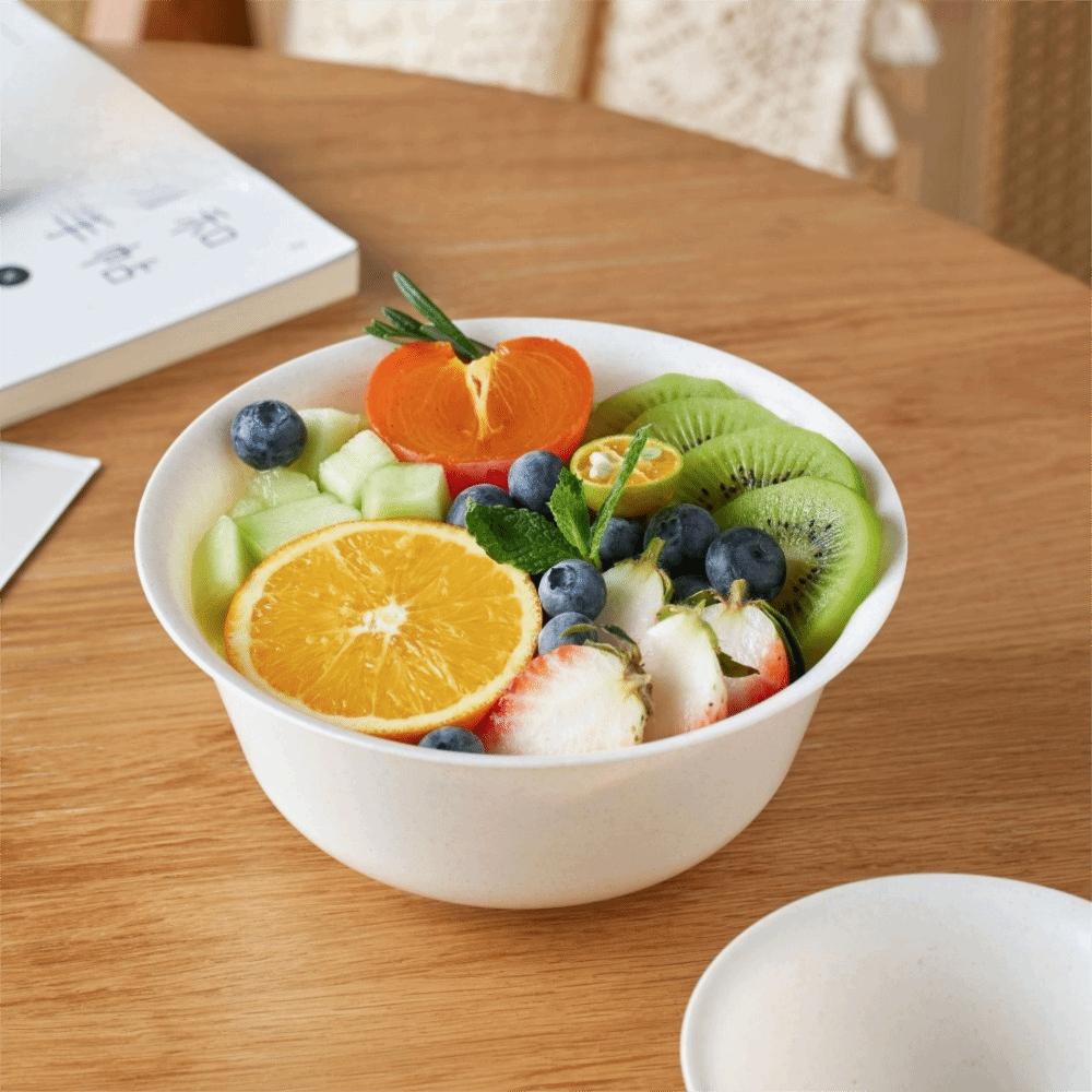 20PCS Heat-Resistant Party Bowl Rice Husks Picnic Bowl Ice Cream Bowl Fruits Bowl  Outdoor