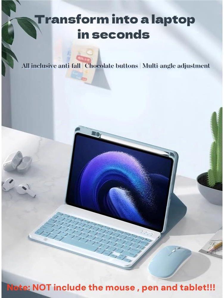 Redmi Pad Pro 12.1 Wireless Bluetooth Keyboard Protective Case with Spanish Language Support