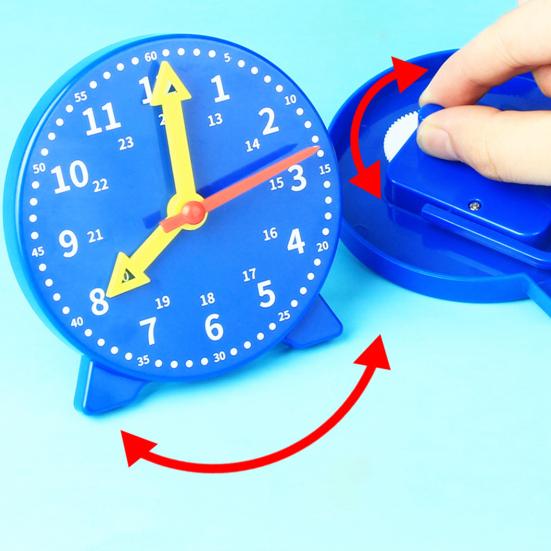 Clock Toys Hand-eye Coordination Concentration Teaching Aids Three-needle Early Preschool Teaching