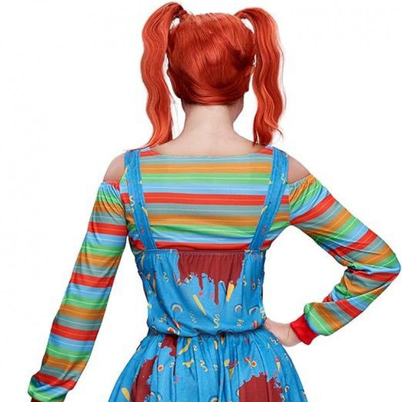 Chucky modré šaty Halloweenský cosplay kostým