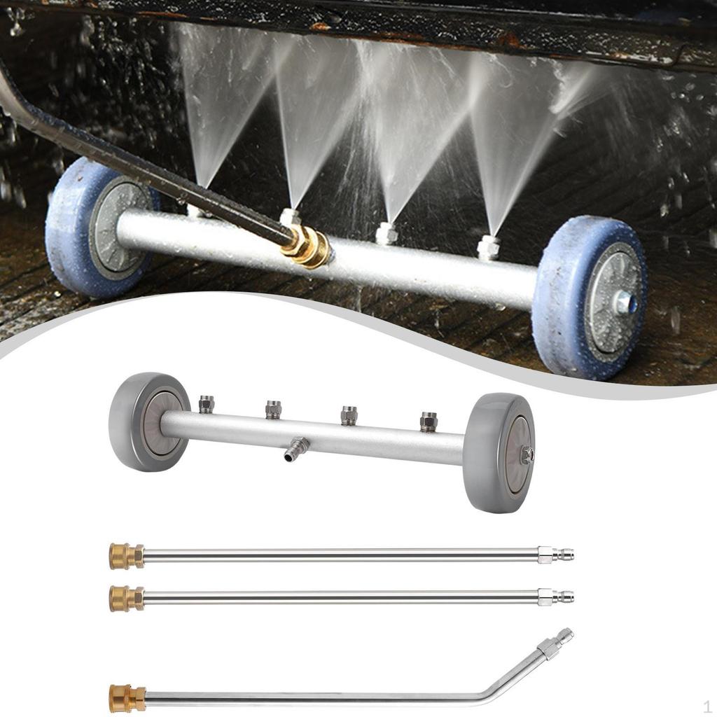 Pressure Washer Undercarriage Cleaner Car Wash Water Broom 4000PSI 16" Accessories for Patio