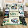 Camper Bedding Set Vintage Cabin Twin Full King Duvet Cover Cartoon Camp Travel Car Quilt Cover Farmhouse Style Comforter Cover