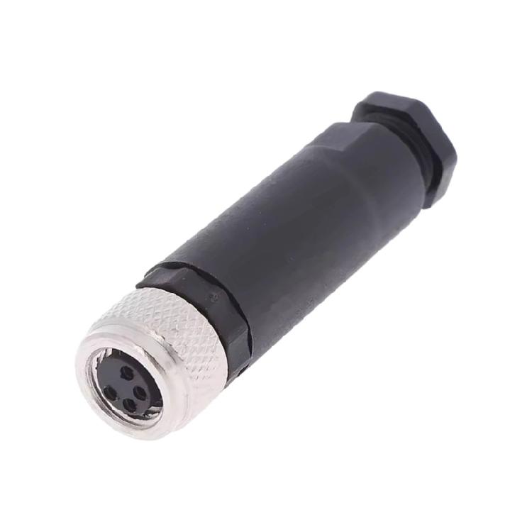 Secure M 8 Waterproof Plugs 3Pin / 4 Pin High Strength PA66 Housing For Stable Connection Protections Against Oils/Acids