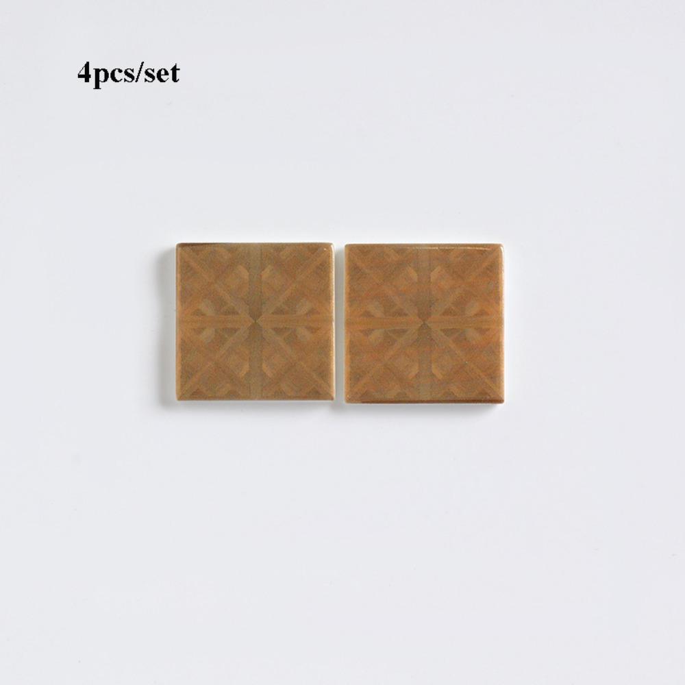 4pcs/set 1:12 Scale Dollhouse Spliced Flooring  Dollhouse Decoration Accessories