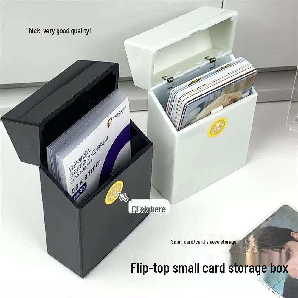 

Коробка для хранения карточек Polaroid с выдвижным механизмом - Настольный органайзер для карточек с пресс-типом Others