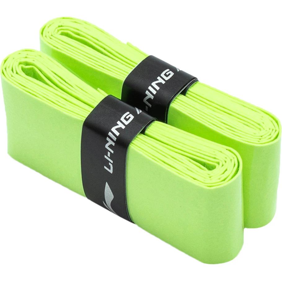Li Ning Badminton Grip Tapes Green Polyurethane Ball Court Thin 5 Pack AXJP004-66