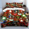 Christmas Mugs and Patterns Bedding Duvet Cover Set Duvet Cover Pillowcases  (1*Duvet Cover 2*Pillowcases, without duvet insert)