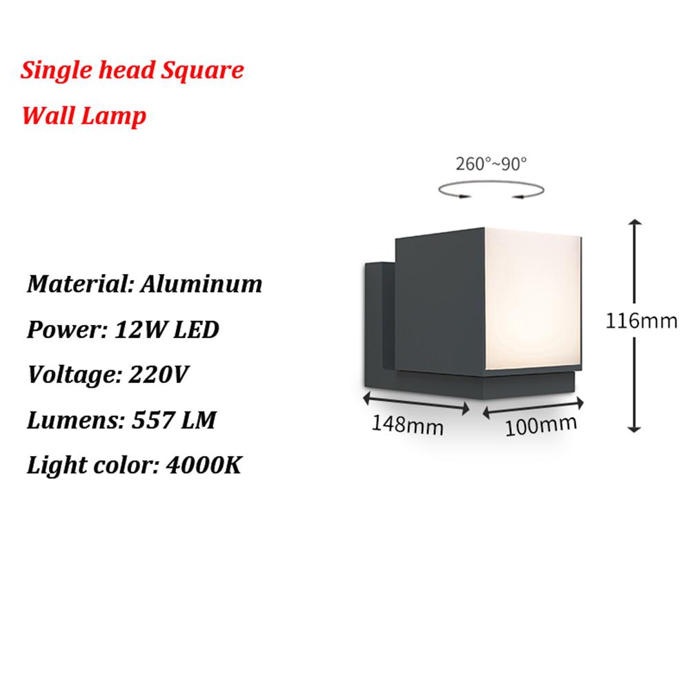 Outdoor Waterproof LED Wall Lamp Modern Creative Home Lighting Landscape Garden Lamp Aisle Corridor Decorative Wall Light 220V