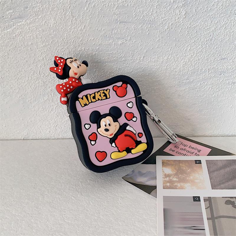 New personalized cartoon cute Apple earphone cover, suitable for AirPods 2/3 generation Pro2 generation Bluetooth earphone cover