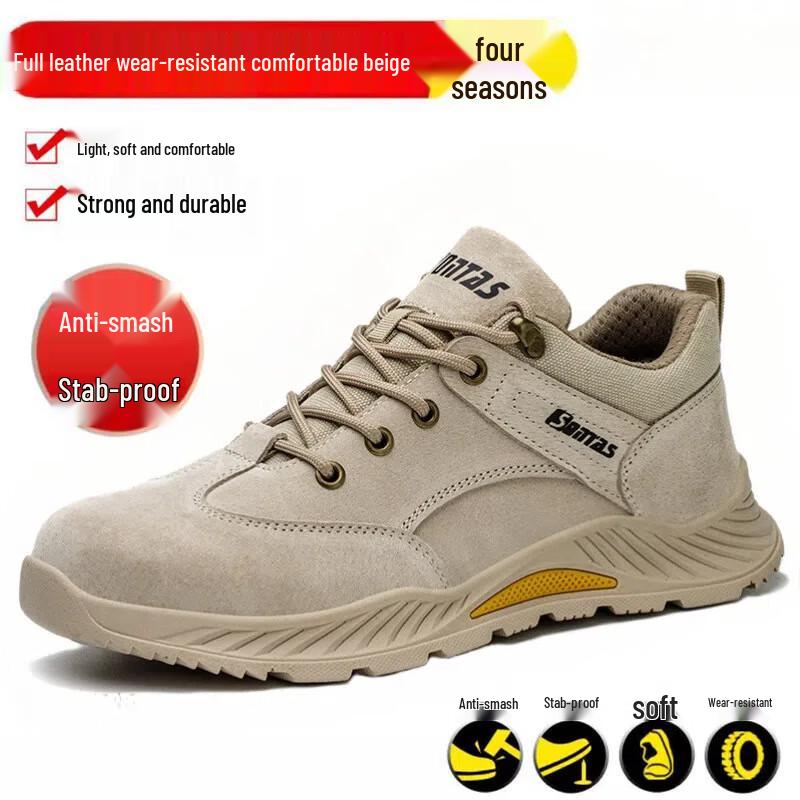 

Men s Breathable Steel Toe Work Safety Shoes 40