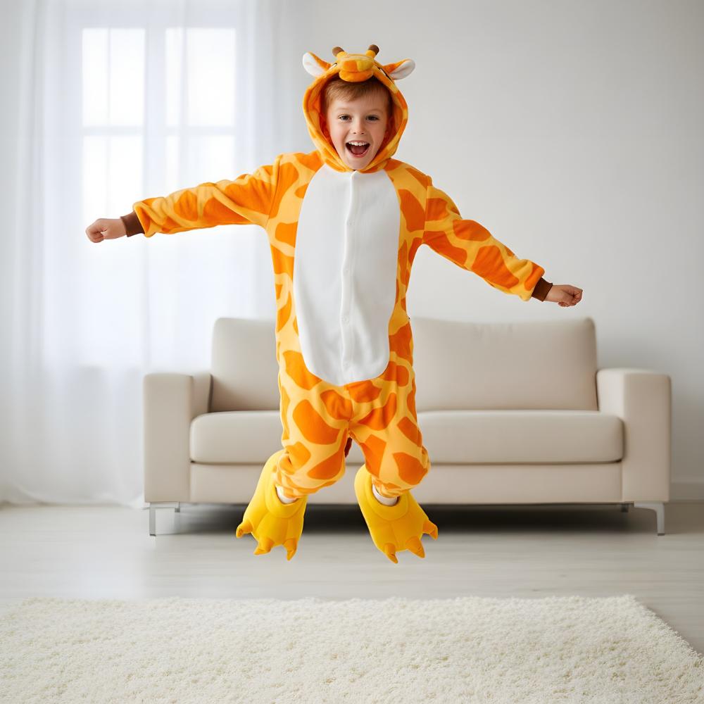 Piżama Onesie Kigurumi Kostium Przebranie Żyrafa Dzieci 125 - 135Cm