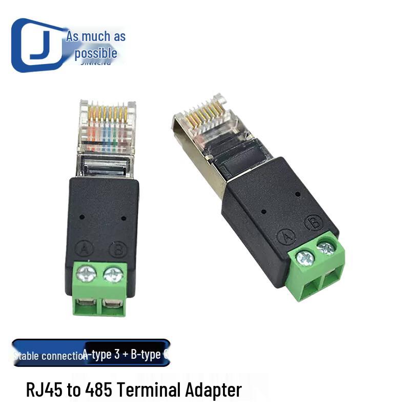 Адаптер RJ45 на RS485 с 2-контактным клеммным блоком
