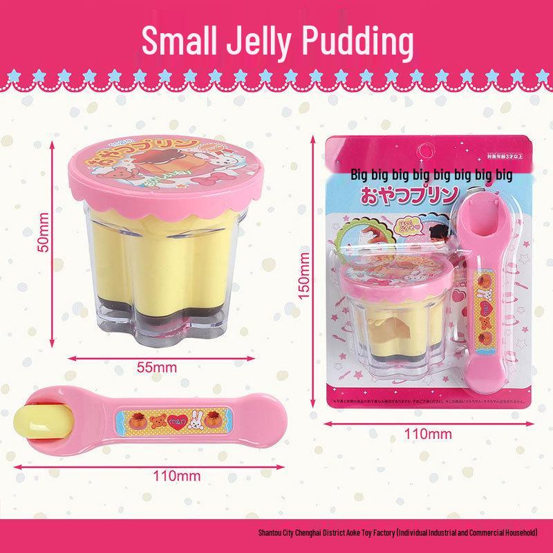 Official Japanese Ramen Pudding Miru - Strawberry Pretend Play Feeding Toy
