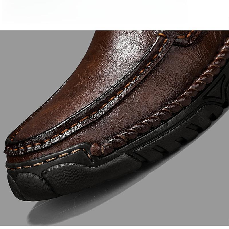 High Quality Men's Casual Leather Soft Bottom Shoes Comfy Big Size 39-48 Business Classic Business Shoes Flat Designer Loafers