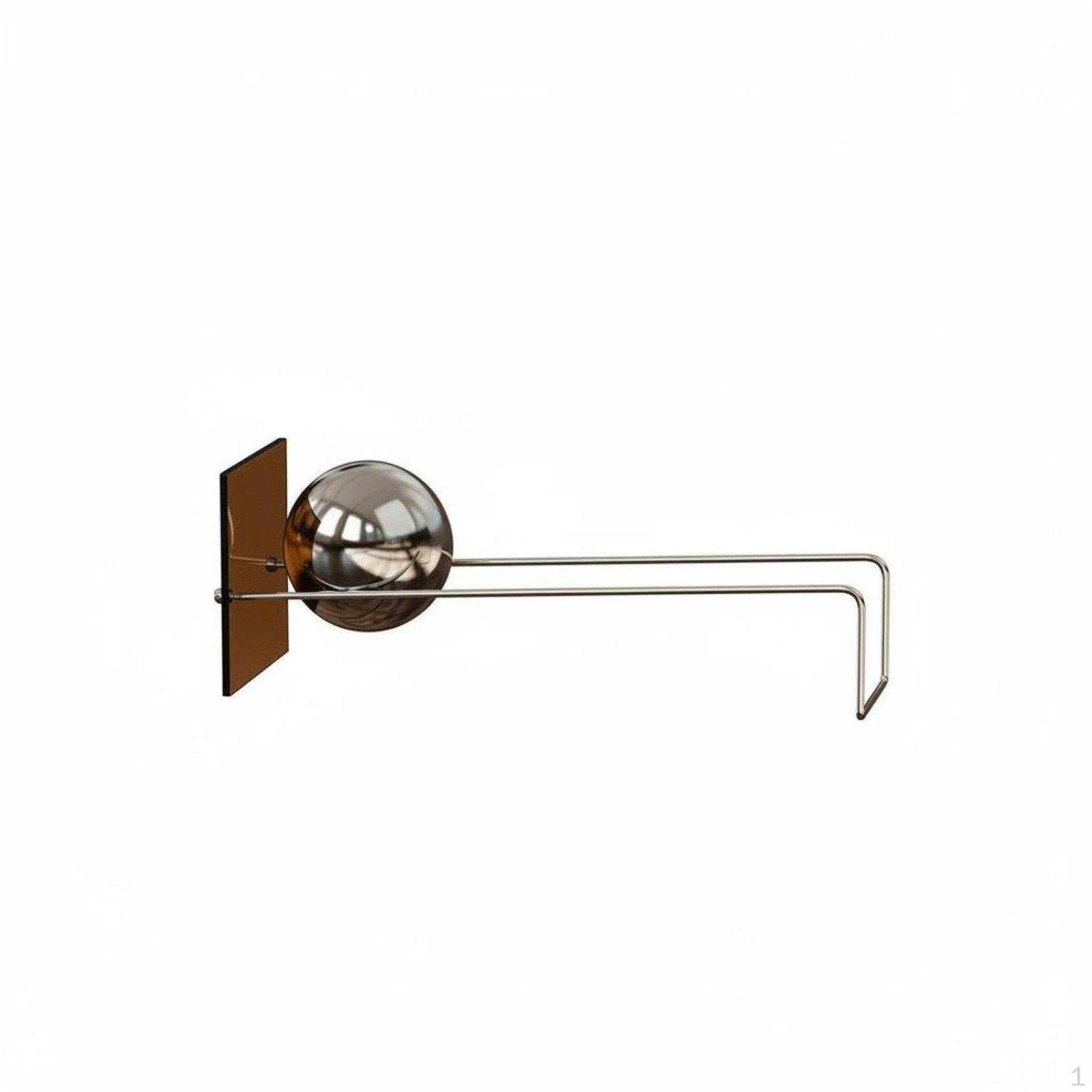 Acryl Buchstütze Edelstahl Klare Buchstützen Kreatives Design Transparenter Halter Brown Silver Ball