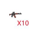 WWI WWII Building Blocks Soldiers Military Accessories Bomb Two-color Gun Mini Brick Weapons Gift Toy AKM Helmet RPG Grenad X026