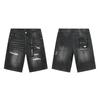 Trendige Marke PURPLE BRAND JEANS Europäische und amerikanische High-Street-weite vielseitige Jeans-Shorts für Männer und Frauen