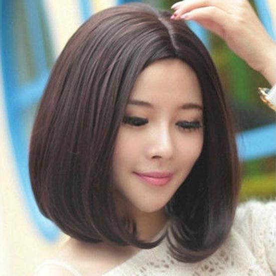 Women Lady Short Straight Hair Full Wigs Cosplay Party Hair Extension